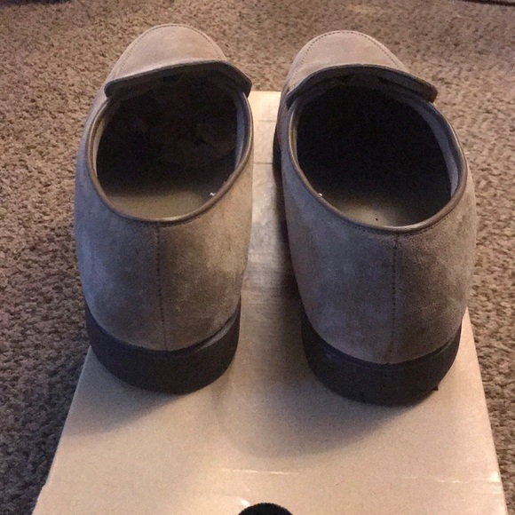 Hush puppies suede loafers pewter brown 11EW main image 6
